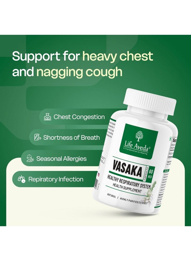 Life Aveda Vasaka - 60 veg Capsules - Image 3