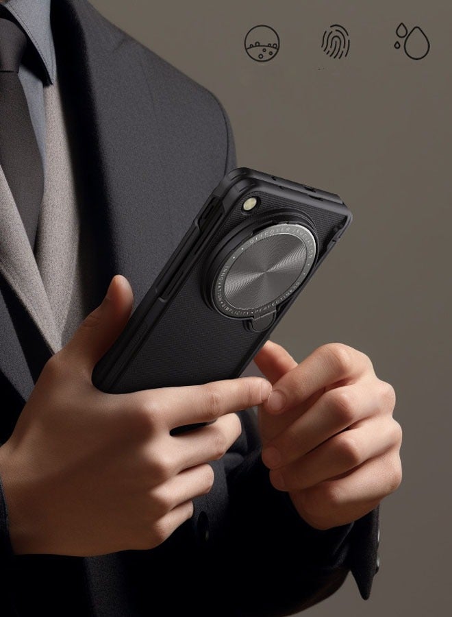 OPPO Find N3/ OnePlus Open Folding Phone Case with Frosted Shield Lens Holder , OPPO Find N3/ OnePlus Open All-Inclusive Drop-Proof Phone Case - Image 4