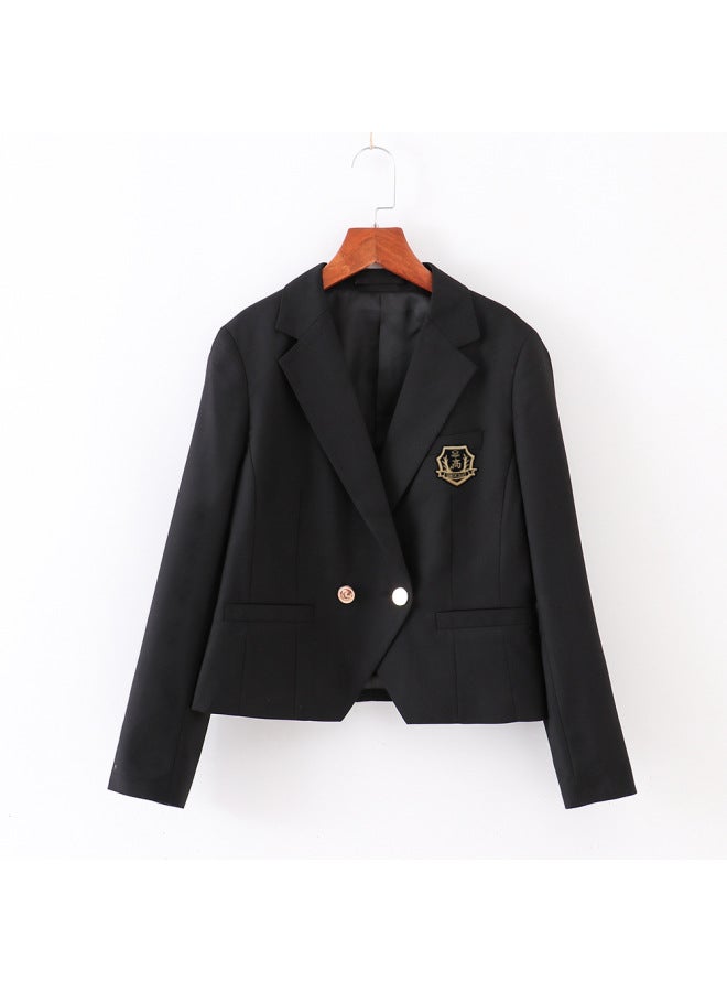 JK Uniform Original [College] Short Suit Seven-color Jacket Coat Japanese College Style School Feeling Badge