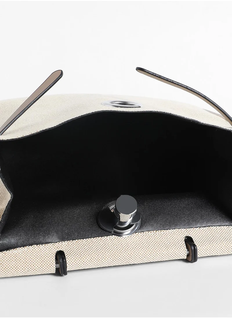 Haute Sauce Structured Block With Pouch Hand Bag
