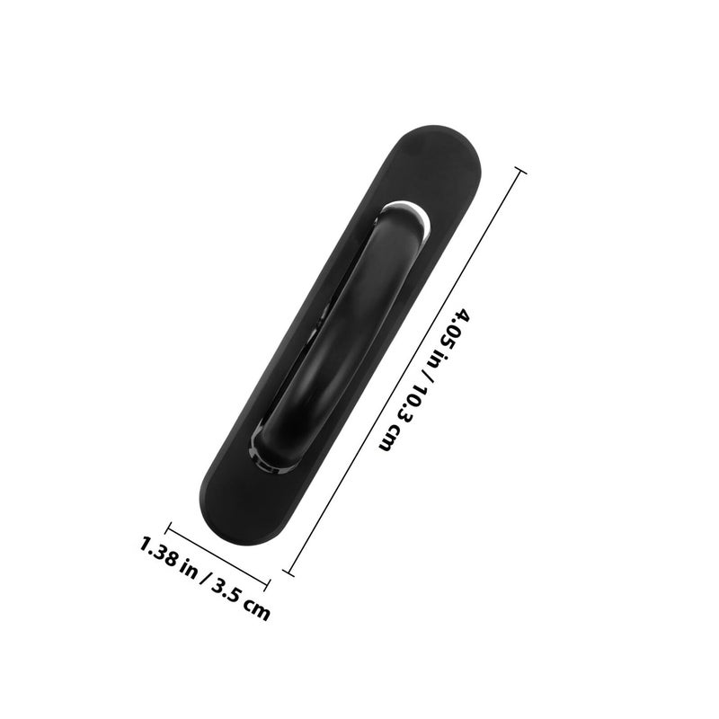 2 Pack Black Concealed Cabinet Door Handles Recessed Invisible Pulls for Kitchen Cabinets Drawers - Image 3