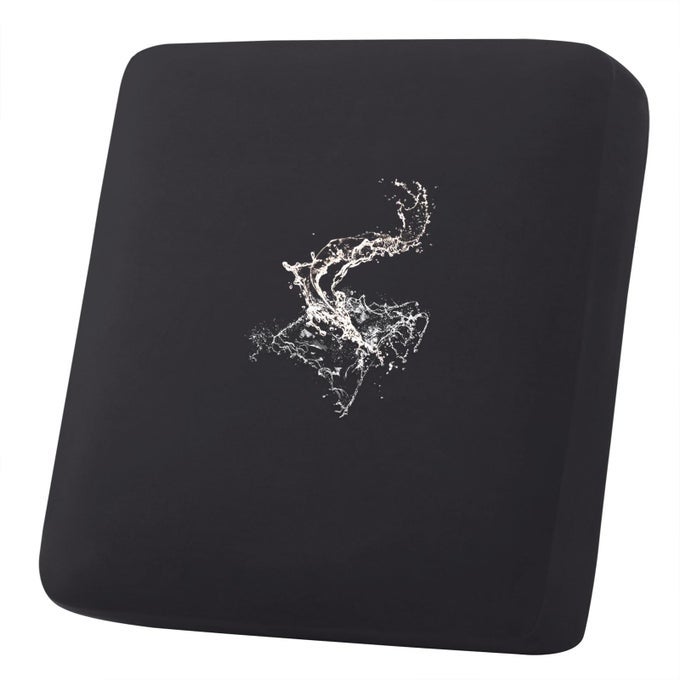 Waterproof Couch Cushion Covers Stretch Sofa Couch Seat Slipcover for Dog Washable NonSlip Waterproof Outdoor Cushion Covers for Patio Furniture Replacement 1 Piece for Small Black