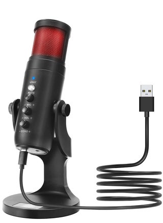 RGB USB Condenser Podcast Microphone, Suitable for PC/MAC/Ps4/iPhone/iPad/Android with Mute Button and Monitor Headphone Jack, Cardioid Mode, Great for Games, Streaming,YouTube, Music Recording - pzsku/ZDB4673379A3DD7F624AEZ/45/_/1679745960/5f2dd2bf-8e73-4aeb-a4e2-1a86ce91a32c