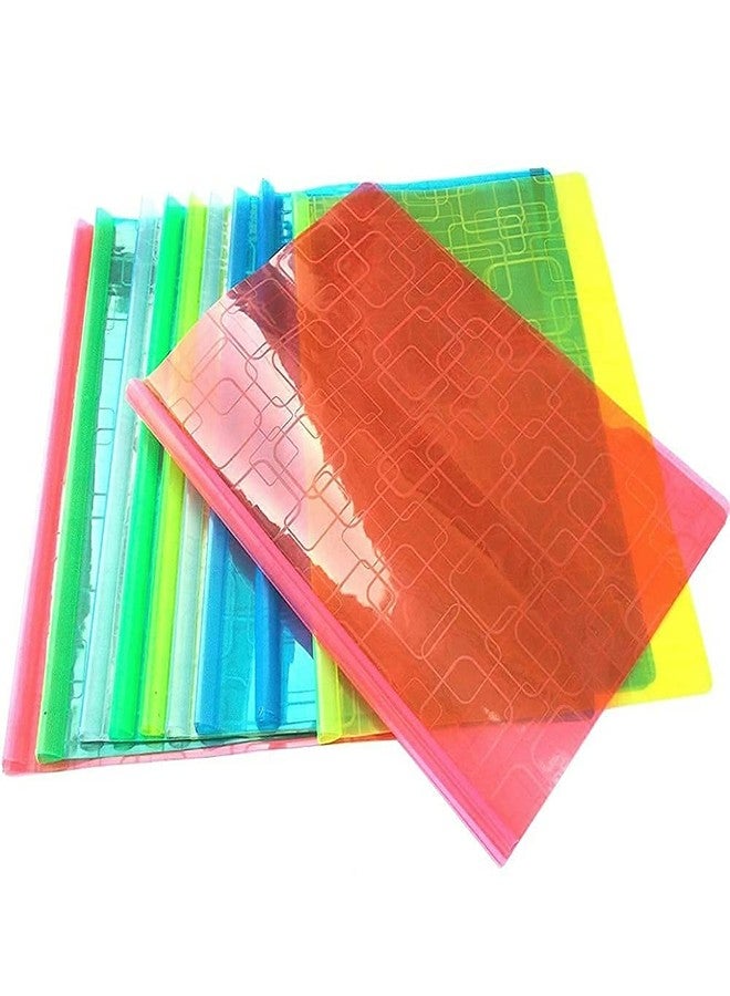Alusters Plastic File A4 Size, Stick Transparent Box Design File Folder Stick File/Strip File for A4 Paper Holder Storage Case Organizer, My Clear Plastic 100 microns - Multipurpose (Pack of 5) - Image 1