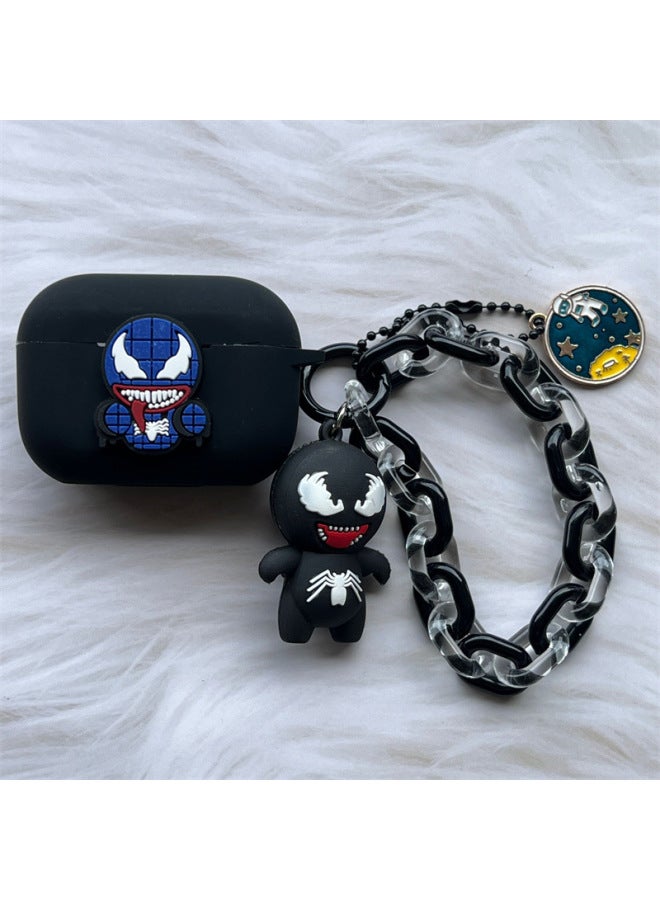 For Apple Airpods 1/2 Wireless Bluetooth Headset Protective Case Pro4 Simple Cartoon Bracelet 3 Soft Case