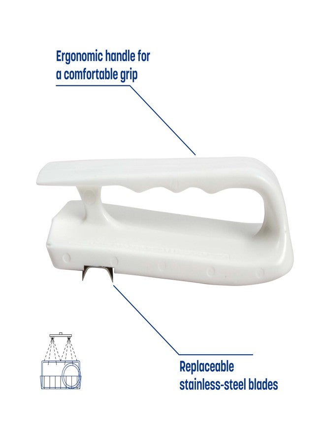 سبارتا مكشطة ألواح التقطيع من سان جامار، بمقبض محزز، مناسبة للمطابخ والمطاعم، مصنوعة من البلاستيك، مقاس 6.5 × 2.5 بوصة، لون أبيض - Image 4