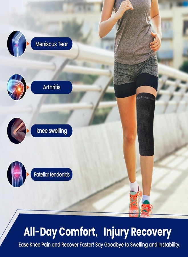 Galvaran Compression Knee Brace for Women & Men - Knee Support Sleeve for ACL, MCL - Image 2