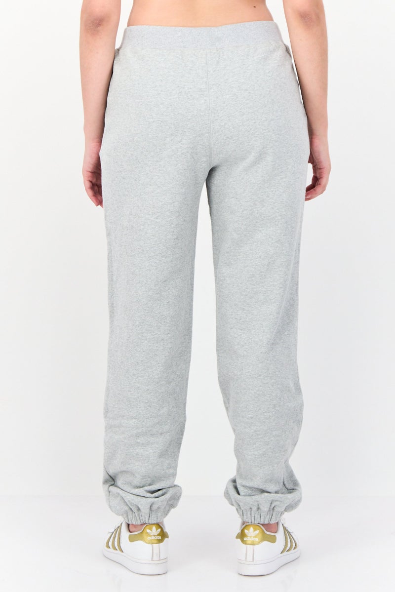 NIA Women Regular Fit Heather Jogger Pants, Grey - Image 3