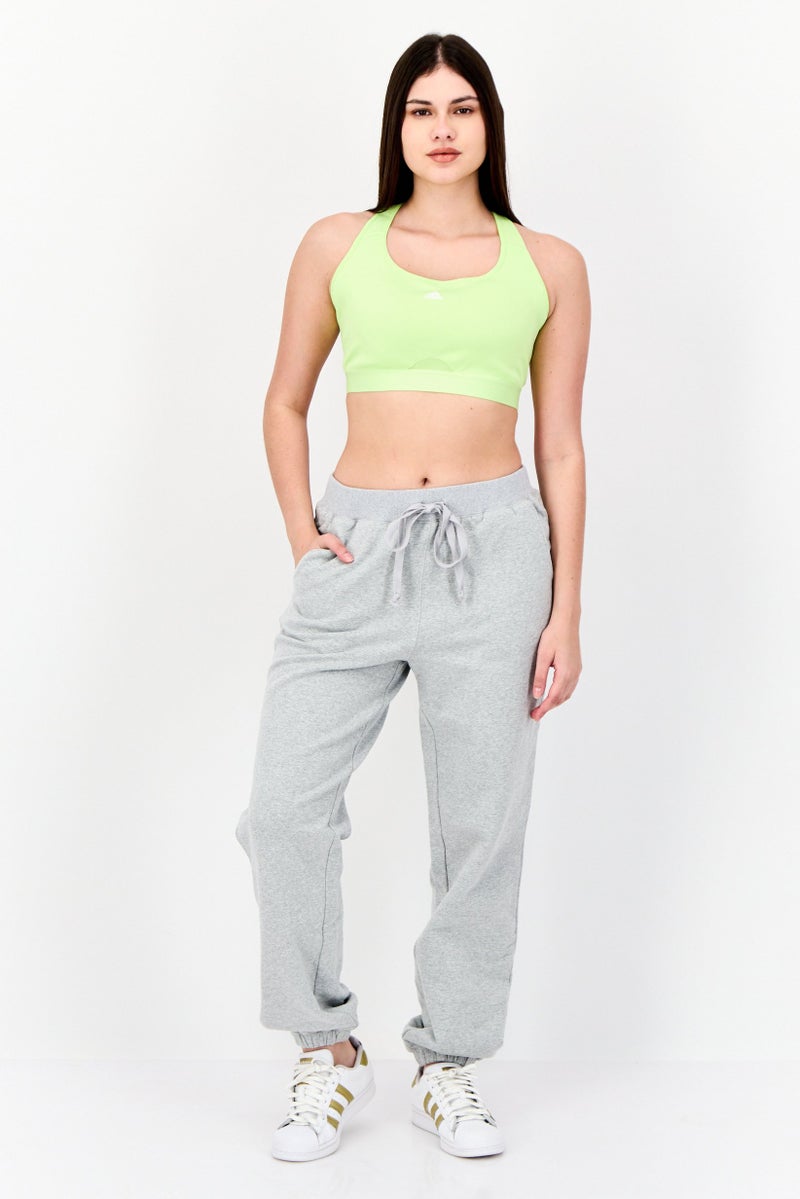 NIA Women Regular Fit Heather Jogger Pants, Grey - Image 4