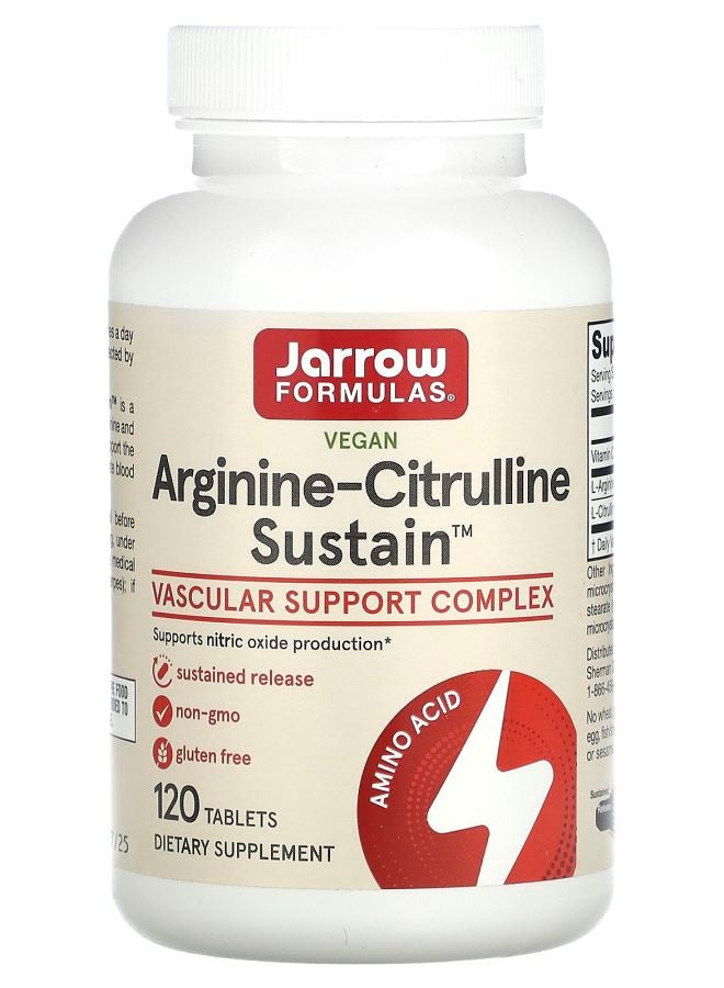 jarrow formulas ArginineCitrulline Sustain 120 Tablets