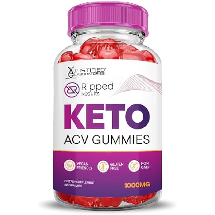 Justified Laboratories Ripped Results Keto ACV Gummies Advanced Formula 1000MG Ripped Results Keto Gummies Apple Cider Vinegar Formulated with Pomegranate Beet Juice Powder B12 Vegan Non GMO 60 Gummys - Image 5