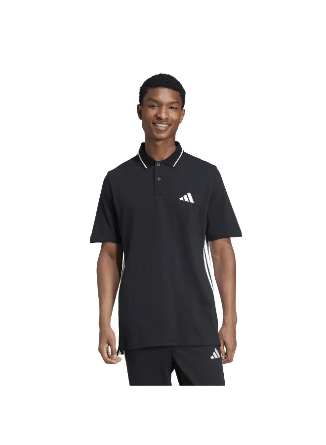 Adidas Adidas M 3S Pq Ps Black Polo Shirt (Short Sleeve) Polo Shirts For Men