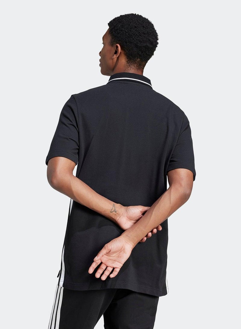 Adidas Essentials Three Stripes Pique Polo Shirt - Image 2