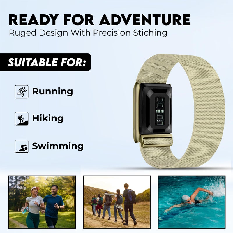 DADO Ultra-soft Nylon Sport Band Compatible with WHOOP 5.0, One, Peak, and Life | Breathable, Durable & Secure Fit Strap | NOT for Gen 4 (One/Peak, Dune/Gold Connector) - Image 5