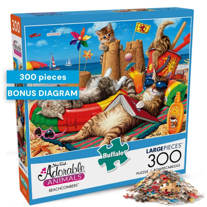 Buffalo Games - Steve Read - Beachcombers - 300 Piece Jigsaw Puzzle For Adults -Challenging Puzzle Perfect for Game Nights - Finished Size is 21.25 x 15.00 - Image 2