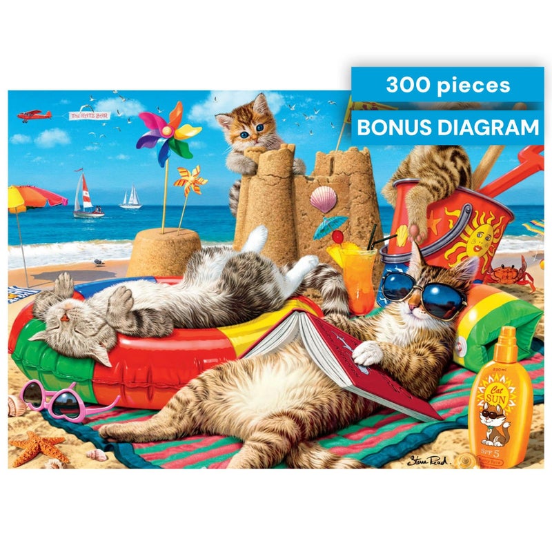 Buffalo Games - Steve Read - Beachcombers - 300 Piece Jigsaw Puzzle For Adults -Challenging Puzzle Perfect for Game Nights - Finished Size is 21.25 x 15.00 - Image 1