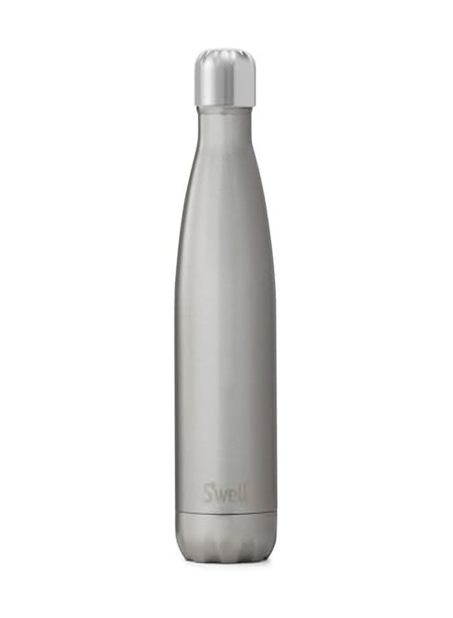 S'well Stainless Steel Water Bottle - 17 Fl Oz - Silver Lining - Triple-Layered Vacuum-Insulated Containers Keeps Drinks Cold for 36 Hours and Hot for 18 - BPA-Free - Perfect for the Go - Image 1
