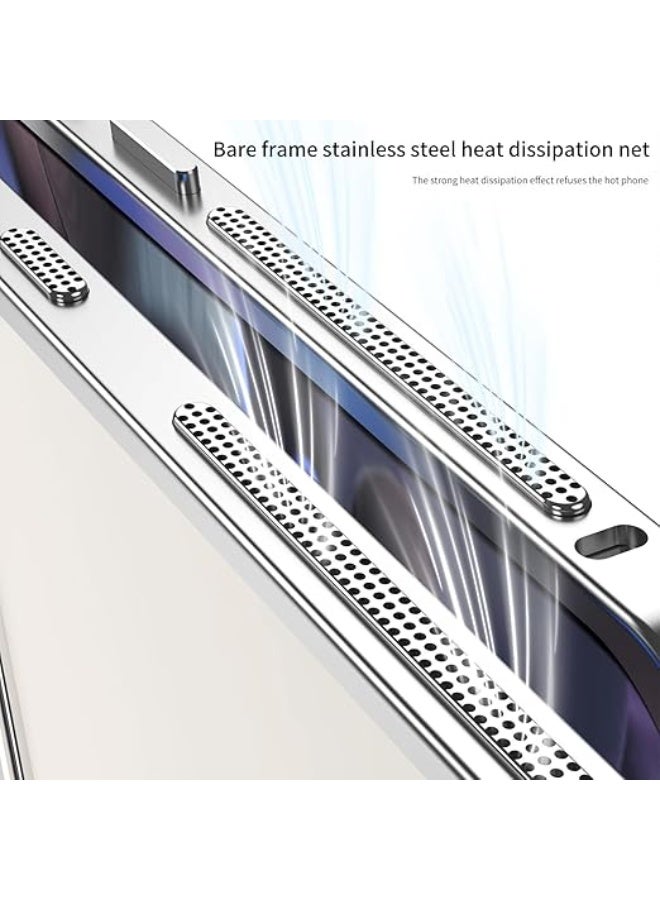 Case Compatible with Google Pixel 9 Pro XL Case Aluminum Alloy Metal Frame Anti-Drop Shockproof Bumper Heat Dissipation Cover for Google Pixel 9 Pro XL - Image 5
