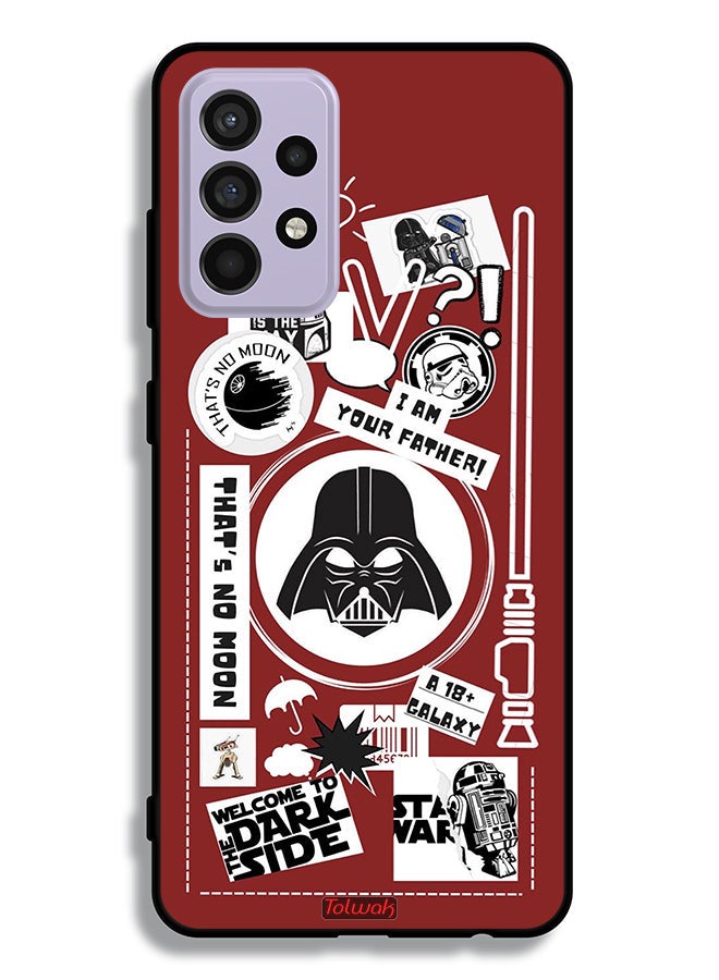 Tolwak Samsung Galaxy A52 4G Protective Case Cover Welcome To The Dark Side Sticker - Image 1