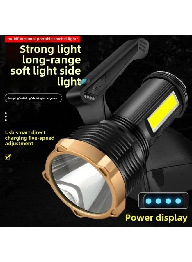 Eight-core LED Portable Work Light Flashlight USB Rechargeable Household Outdoor Super Bright Side Light Work Light Inspection Light Batch-Color:889A Work Light  - Image 1