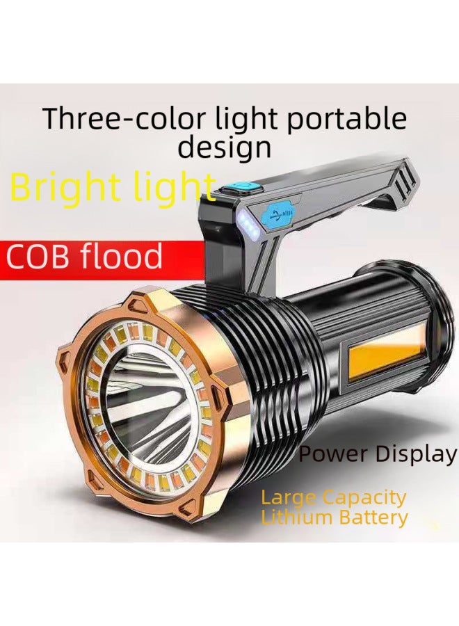 Eight-core LED Portable Work Light Flashlight USB Rechargeable Household Outdoor Super Bright Side Light Work Light Inspection Light Batch-Color:889A Work Light  - Image 3