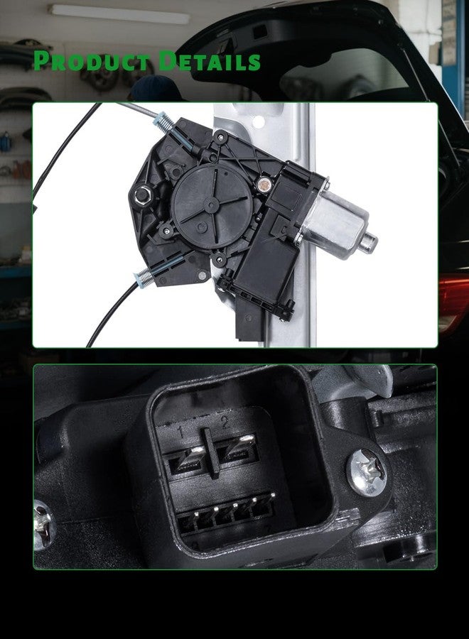 TCFWED Power Window Regulator with Motor Compatible with Cadillac Escalade/ESV & Chevrolet Silverado 1500/LD,2500 3500 HD Suburban,Tahoe & GMC Sierra 1500/Limited Sierra Yukon/XL Front Driver Side,751-724 - Image 4