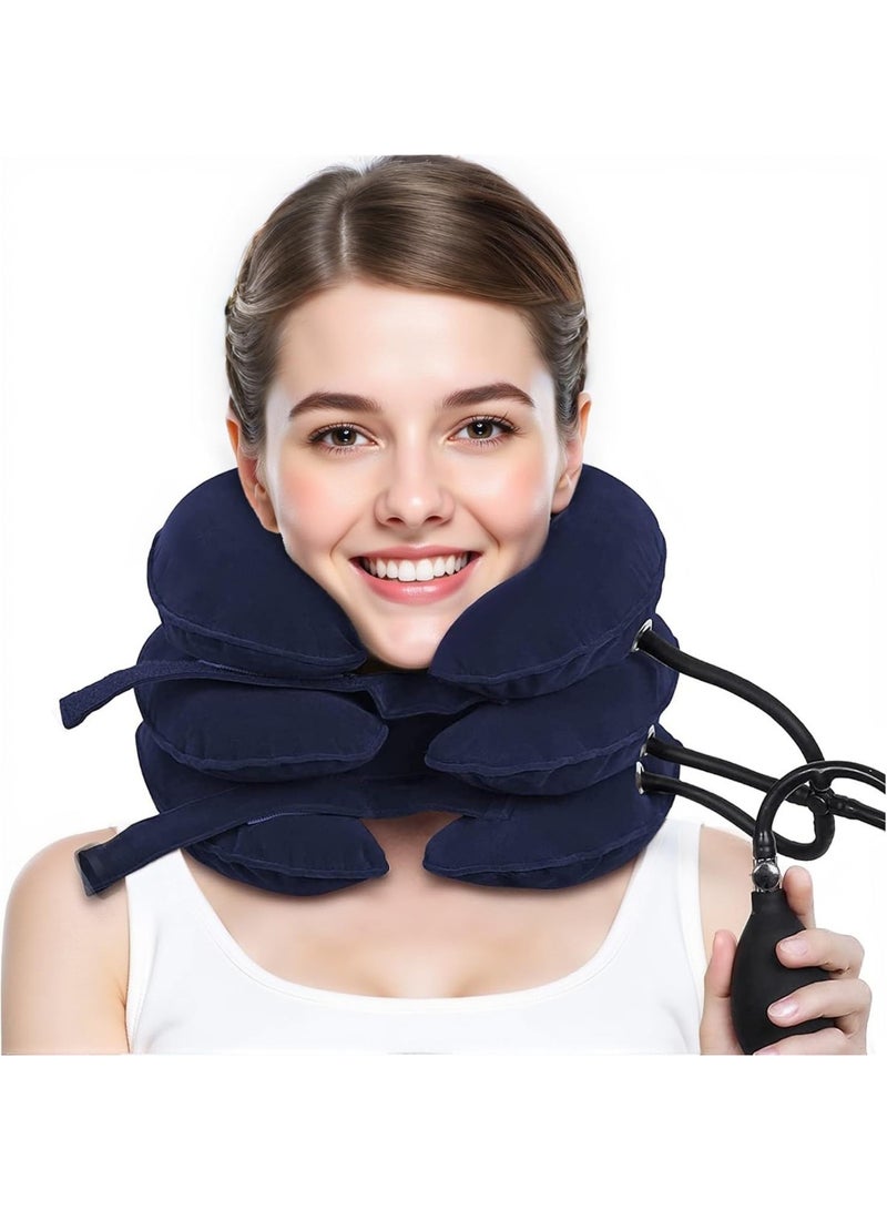 يلا جوي جهاز شد الرقبة، أفضل دعامة لتخفيف آلام عنق الرحم، جهاز شد الرقبة والدعم، جهاز رائع لتخفيف توتر عنق الرحم، وأجهزة شد الرقبة للاستخدام المنزلي والمكتبي - Image 1