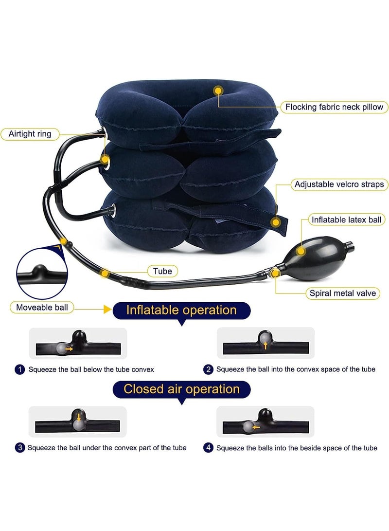 يلا جوي جهاز شد الرقبة، أفضل دعامة لتخفيف آلام عنق الرحم، جهاز شد الرقبة والدعم، جهاز رائع لتخفيف توتر عنق الرحم، وأجهزة شد الرقبة للاستخدام المنزلي والمكتبي - Image 2