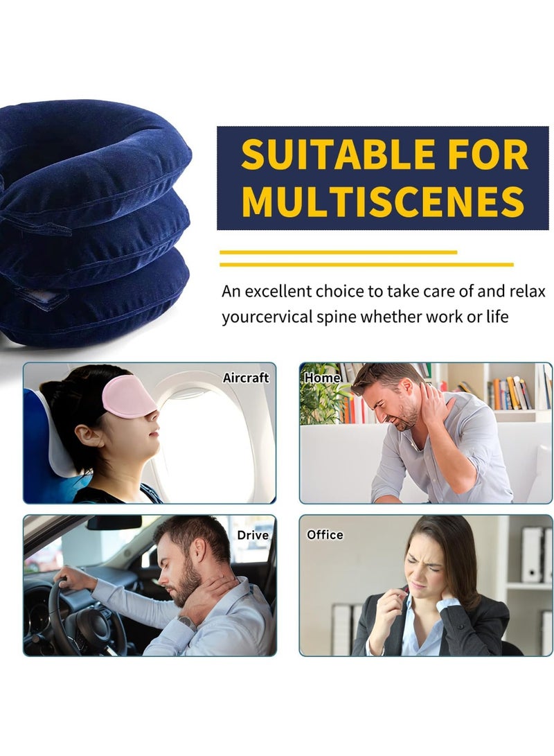 يلا جوي جهاز شد الرقبة، أفضل دعامة لتخفيف آلام عنق الرحم، جهاز شد الرقبة والدعم، جهاز رائع لتخفيف توتر عنق الرحم، وأجهزة شد الرقبة للاستخدام المنزلي والمكتبي - Image 3