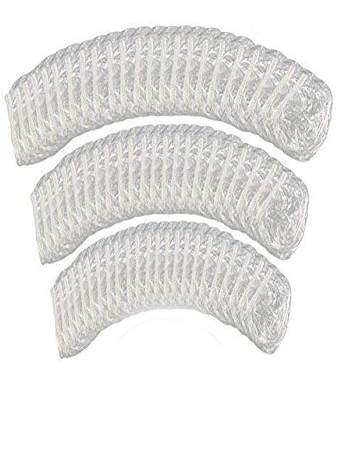 esowemsn 100pcs Disposable Clear Waterproof Ear Covers for Shower, Hair Dyer and Salon Ear Protector Caps Fits Men and Women - Image 1