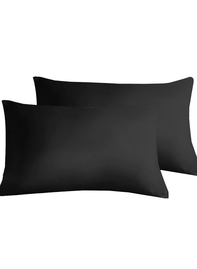 Microfiber Pillowcase Pair Soft, Durable & Fade-Resistant Housewife Style Pillow Covers – Comfortable, Breathable & Easy Care – Standard Size – 2 Pack