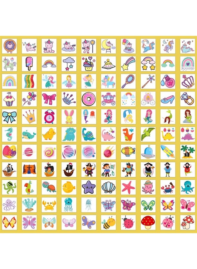 Partywind Temporary Tattoos for Kids, 204 Individually Wrapped Sheets Kids Tattoos Stickers, Kids Birthday Party Supplies, Gifts for Goodie Bag Fillers, Toys for Boys and Girls - Image 2