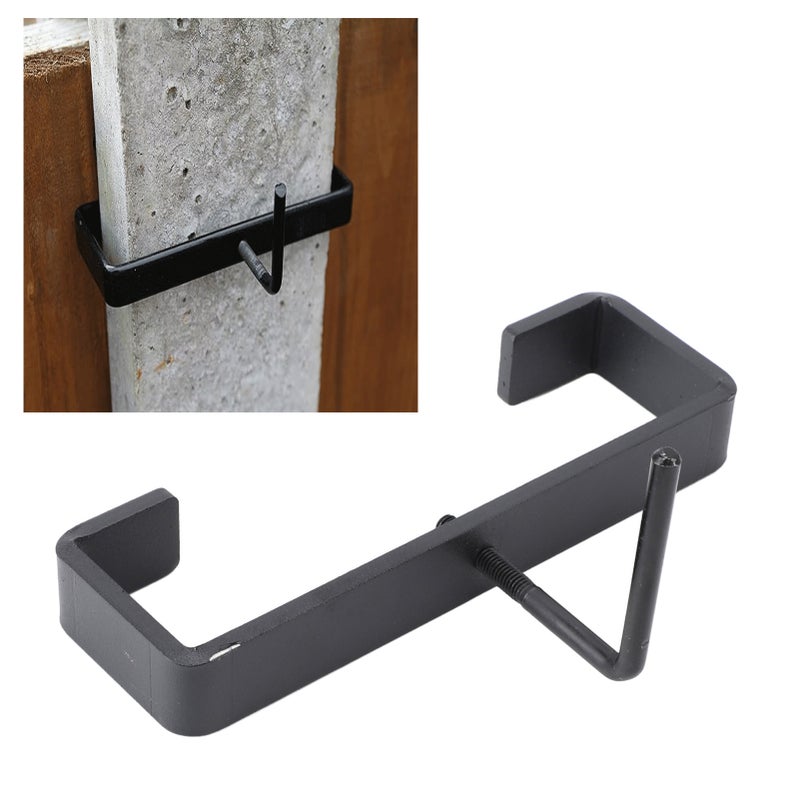 4 Inch Concrete Post Clip Carbon Steel Heavy Duty Concrete Column Clamp Bracket for Birdhouse Mailbox - Image 2