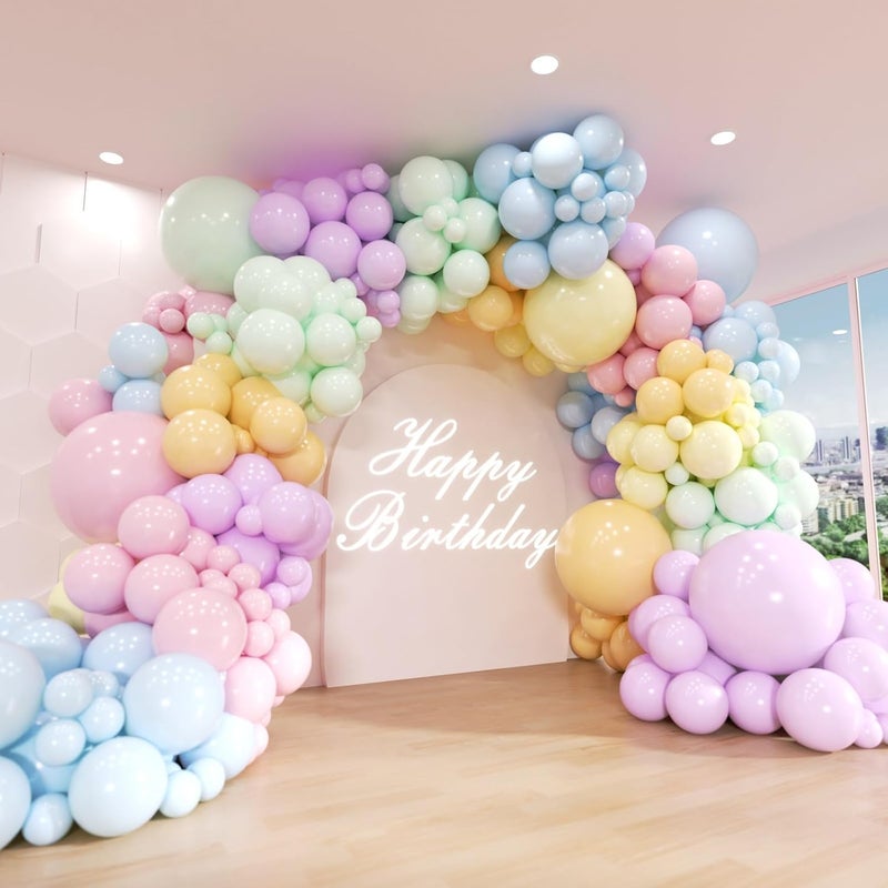 ADOINBY Pastel Balloons Garland Kit - 102PCS for Birthday Decorations - Image 1