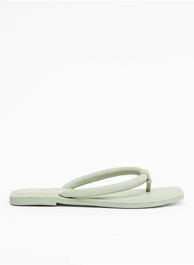 VERO MODA Leather Flat Sandals