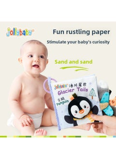 Generic Jollybaby Cloth Book Baby Puzzle 0-1 Year Old Newborn Early Education Enlightenment Baby Tail Cloth Book Baby Toy-Color:Animal Tail Cloth Book-Ocean (Luxury)  - Image 4