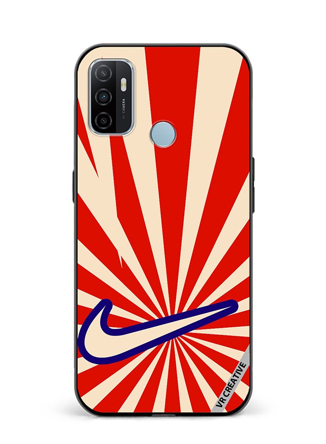 VR CREATIVE Protective Case Cover For Oppo A53 Nike Retro Design Multicolour - Image 1