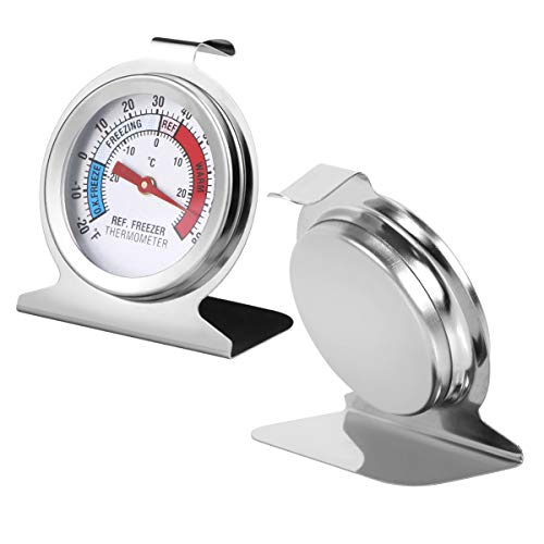 JOLLYSTYLE 3PCS Refrigerator Freezer Thermometer - Refrigerator/Freezer/Fridge Temperature Cooler - Classic Series Large Dial Thermometer (3) - Image 3