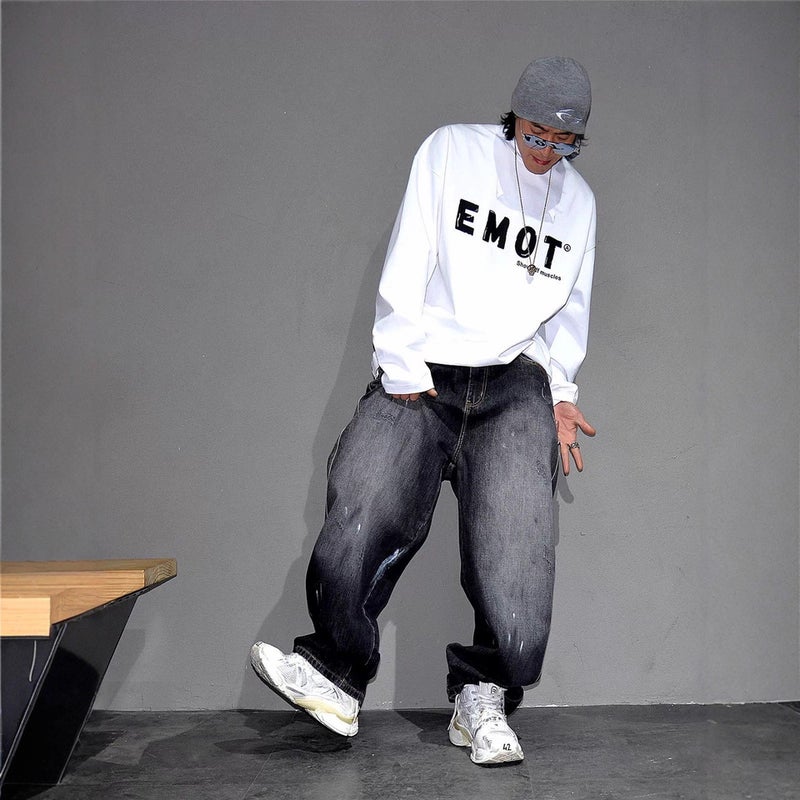 Unisex Casual Daily Denim Jeans - Image 2
