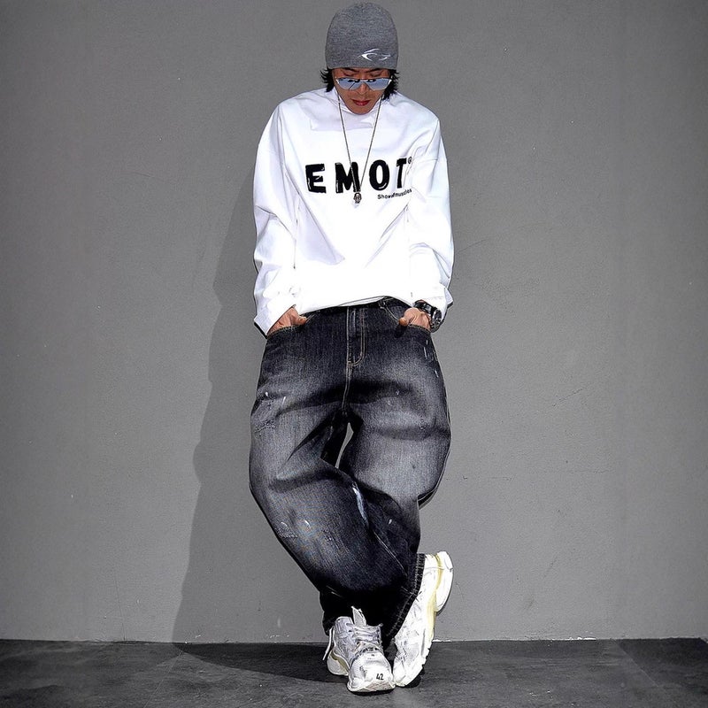 Unisex Casual Daily Denim Jeans - Image 4