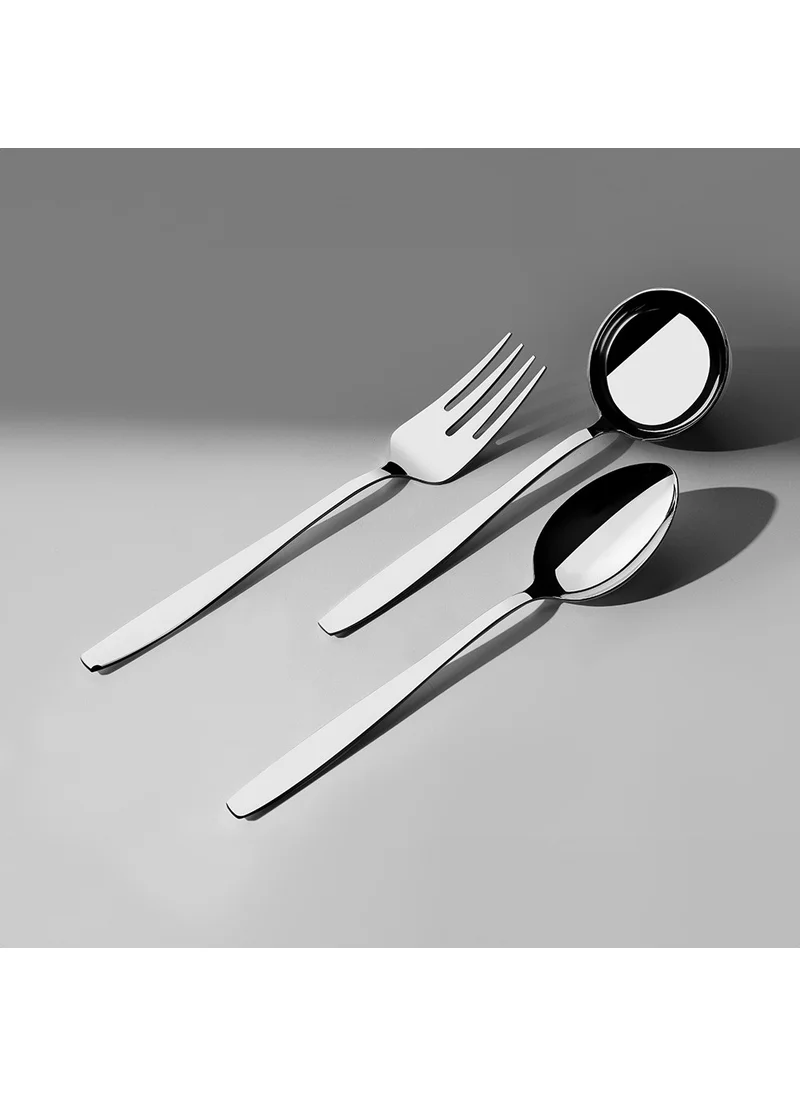 نهر Sahra Plain 5 Piece Stainless Steel Serving Set