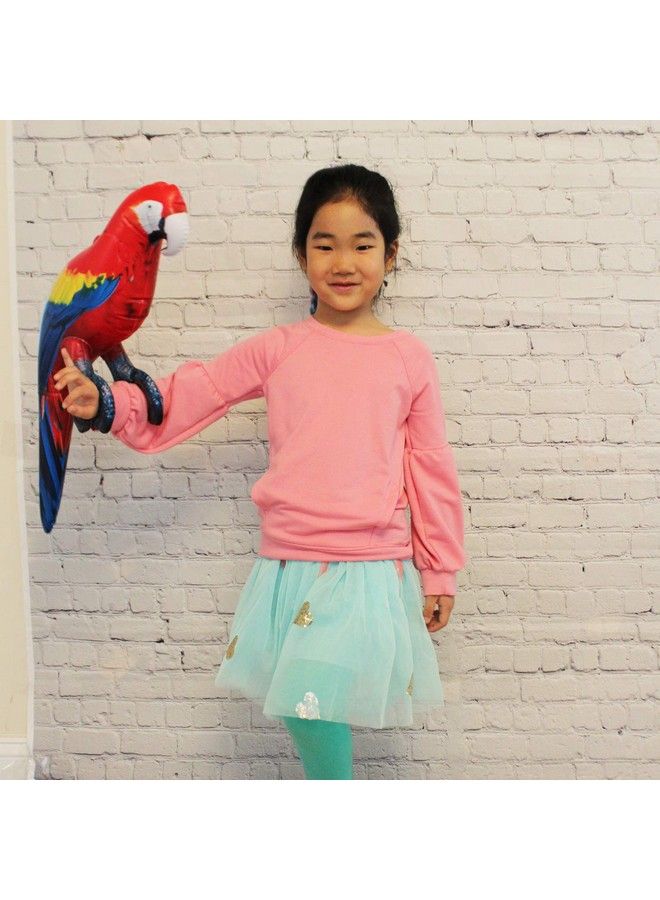 Jet Creations Parrot Inflatable Pet Scarlet Macaw 24" Tall For Party Gift Luau Decoration Novelty Prop Jetparrot - Image 5