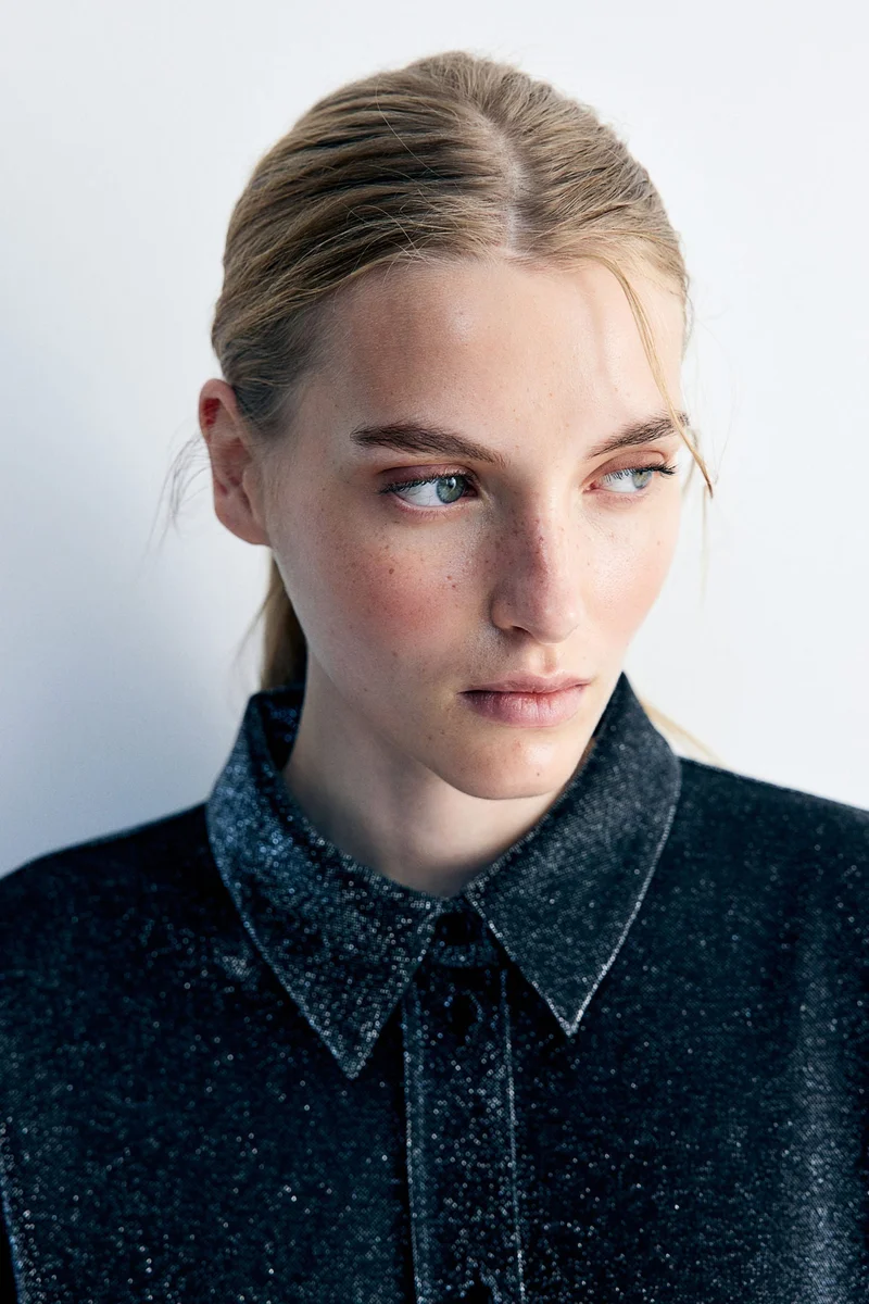 H&M Glittery shirt