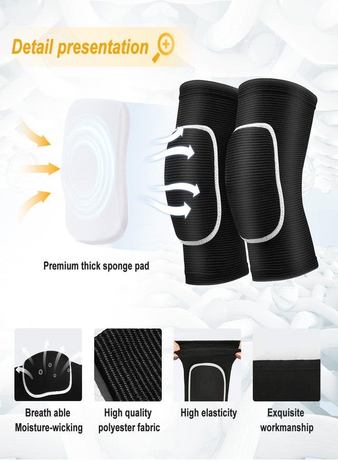 GymWar Premium Knee Brace Dancing Pad for Men & Women | Padded Knee Support for Dance, Yoga, Zumba, Skating & Sports | Soft, Breathable & Anti-Slip Knee Cap for Injury Protection & Pain Relief | Adjustable & Comfortable Knee Guard for Dancers & Athletes -Black (M) - Image 2