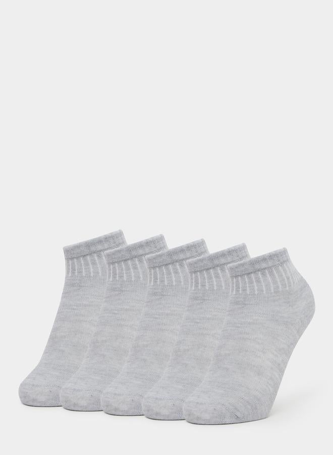 Styli Set of 5 - Solid Ankle Socks - Image 1