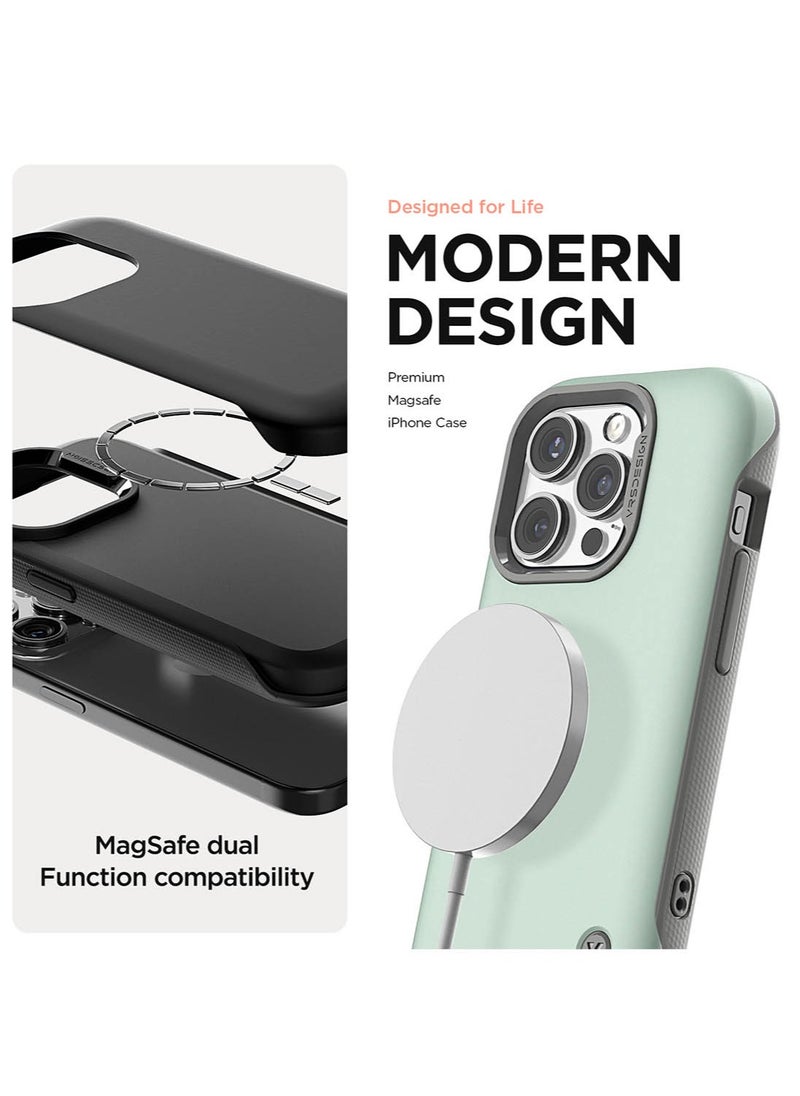 VRS Design Terra Guard Modern for iPhone 15 Pro Case Cover with MagSafe - Matte Black  - Image 2