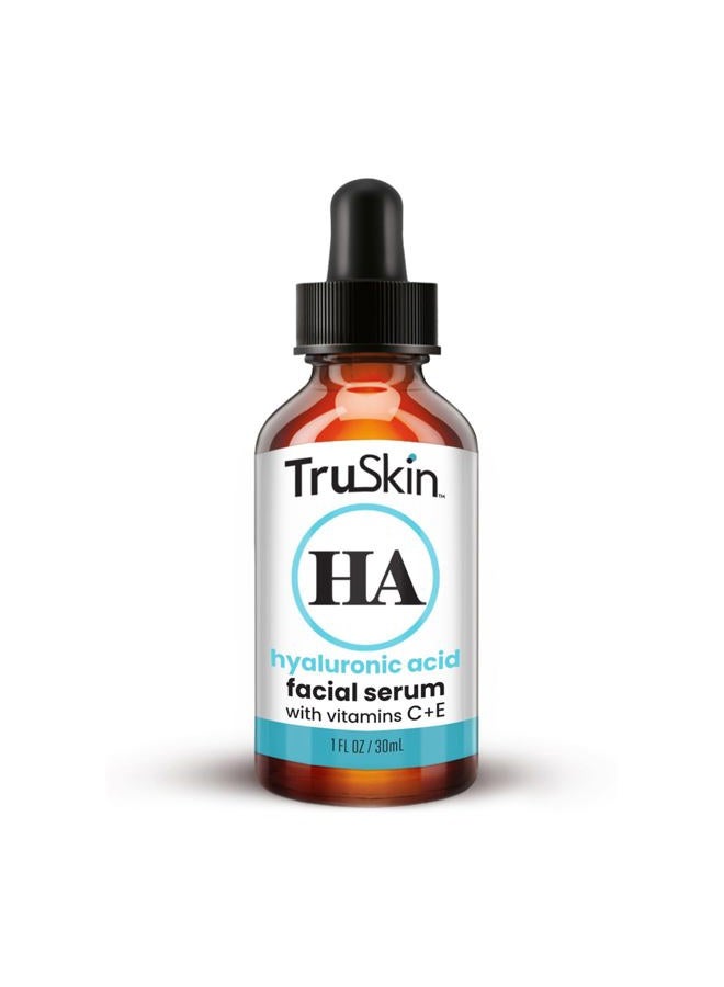 TruSkin Hyaluronic Acid Serum for Face + 7 Ultra Hydrating Ingredients – Best Face Serum for Moisturizing, Visibly Plumping Skin & Smoothing the Look of Fine Lines, 1 fl oz - Image 1