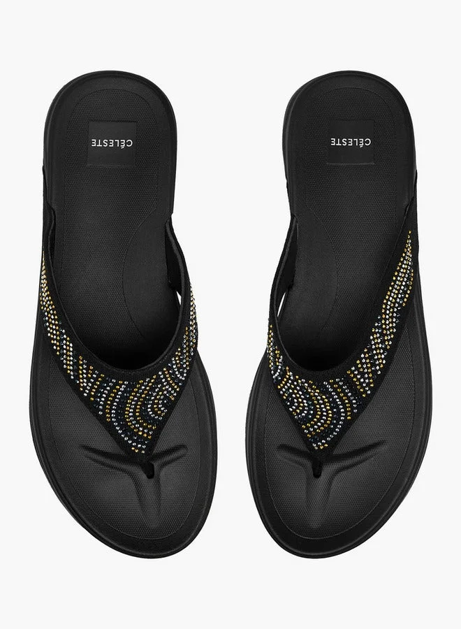 Celeste Women's Embellished Thong Sandals