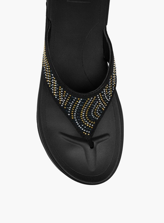 سيليست صنادل نسائية مزينة بشريط رفيع - Image 3