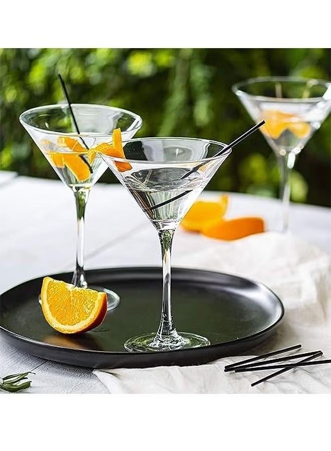 الضفدع الحقيقي 100 قطعة ماصة سوداء للاستعمال مرة واحدة مقاس 7.76 بوصة، باستخدام بلاستيك صديق للبيئة وقابل للتحلل البيولوجي، بسيطة ومتعددة الاستخدامات، مناسبة لعصائر الفاكهة والمشروبات الباردة - Image 2